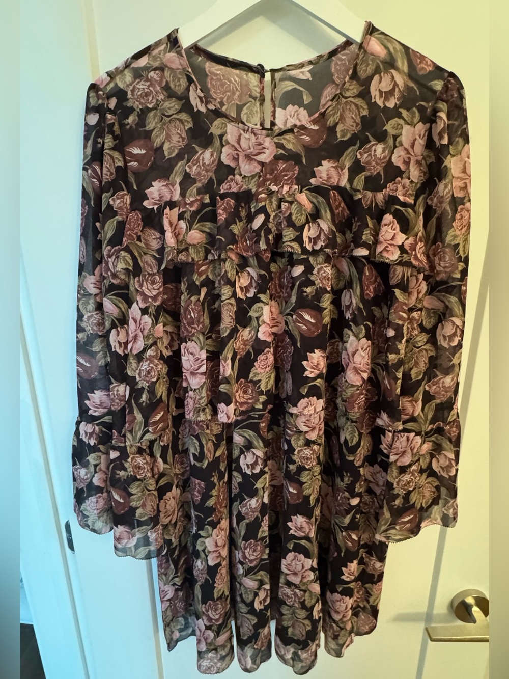Wilfred Black Floral Dress